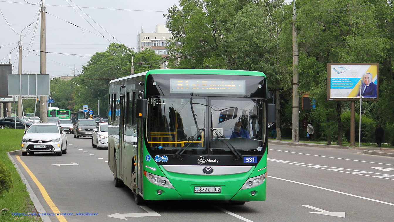 Алматы, Yutong ZK6118HGA № 531