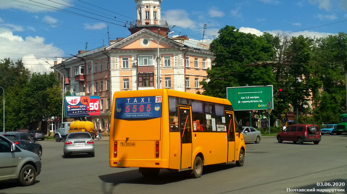 Полтавская область, Рута 25 № BI 3555 AA