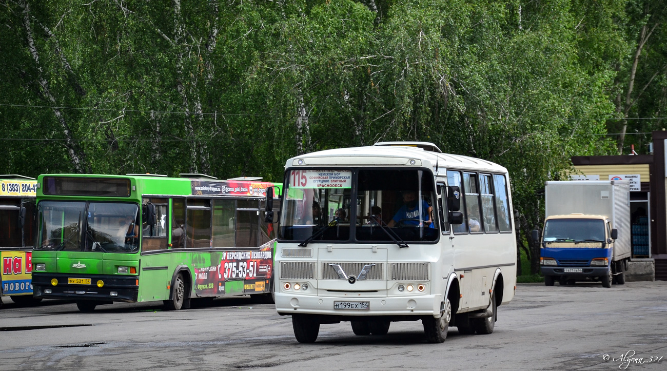 Novosibirsk region, PAZ-32054 # Н 199 ЕХ 154
