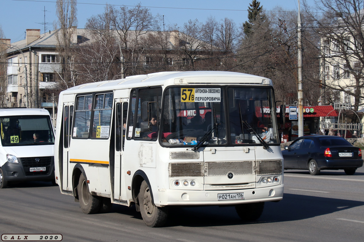 Воронежская область, ПАЗ-32054 № Р 021 АН 136