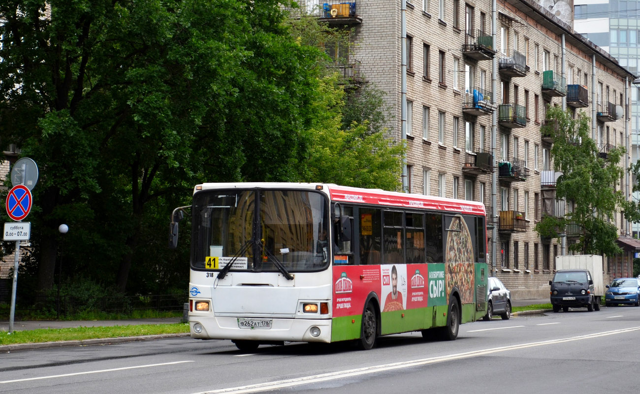 Санкт-Петербург, ЛиАЗ-5293.53 № 318