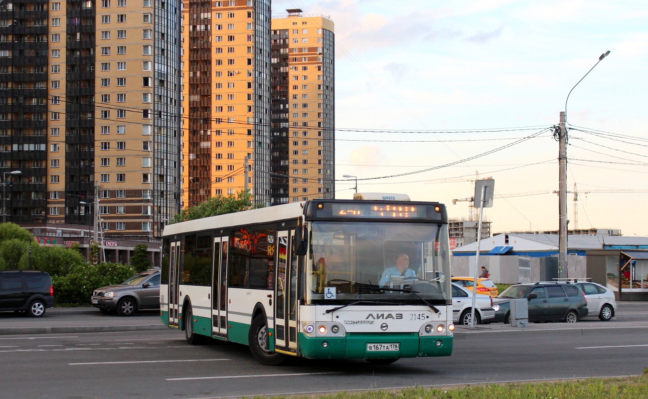 Санкт-Петербург, ЛиАЗ-5292.60 № 2145