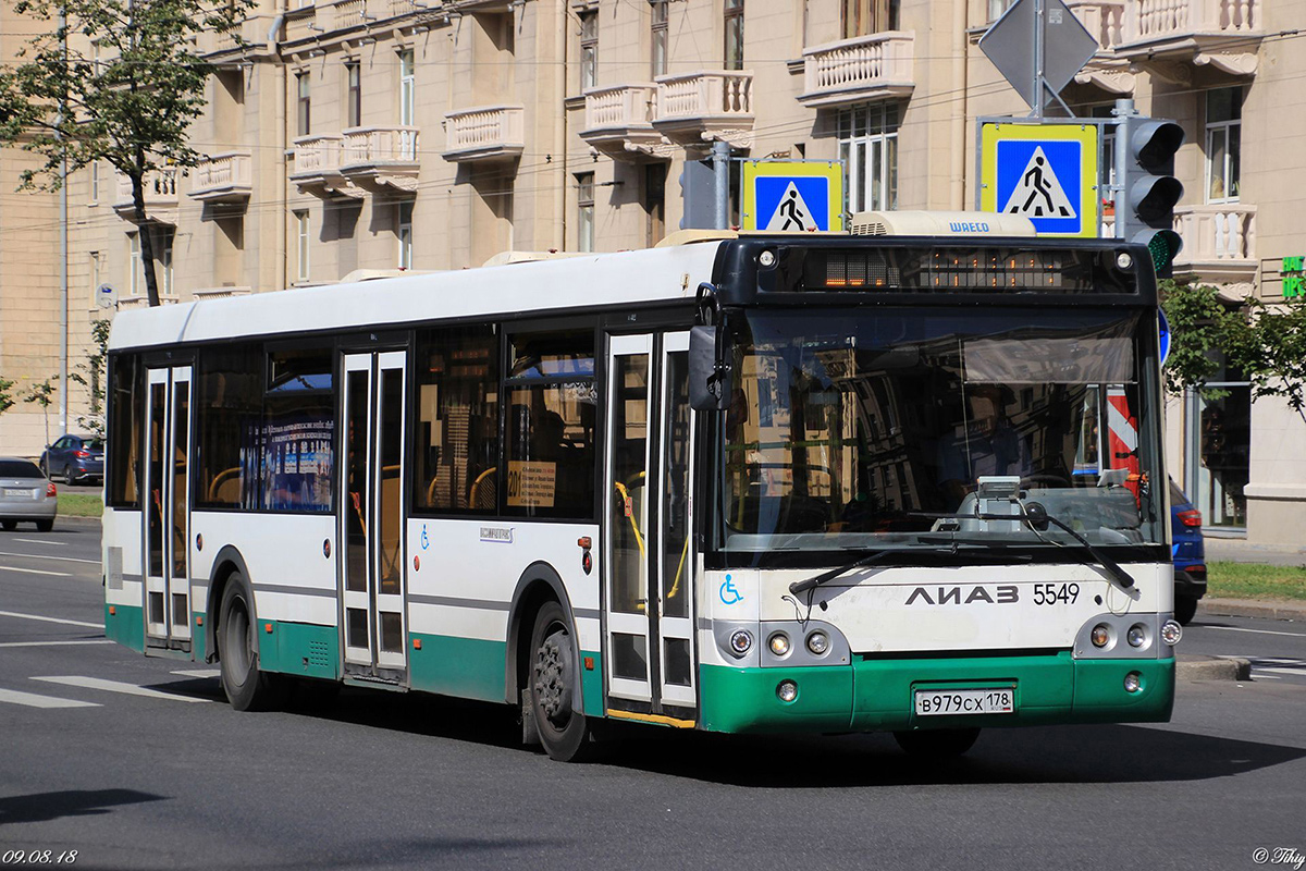 Санкт-Петербург, ЛиАЗ-5292.60 № 5549