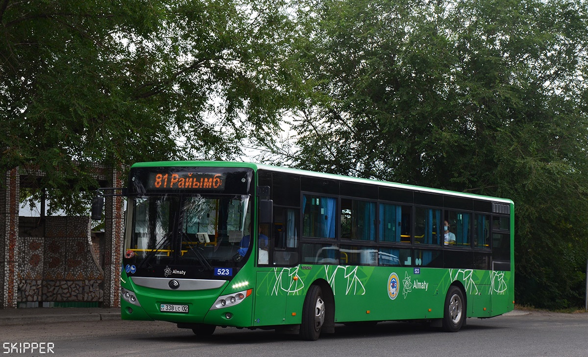 Алматы, Yutong ZK6118HGA № 523