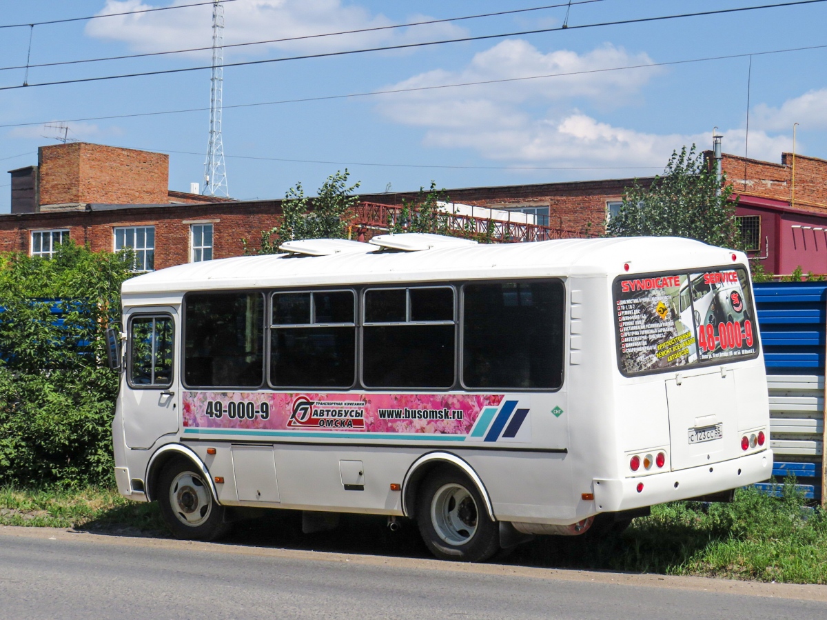 Омская область, ПАЗ-32053 № С 123 СС 55