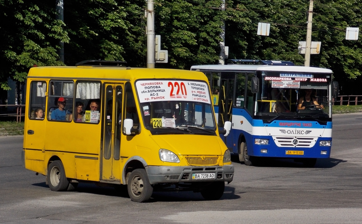 Кировоградская область, БАЗ-22154 "Дельфин" № BA 7238 AO