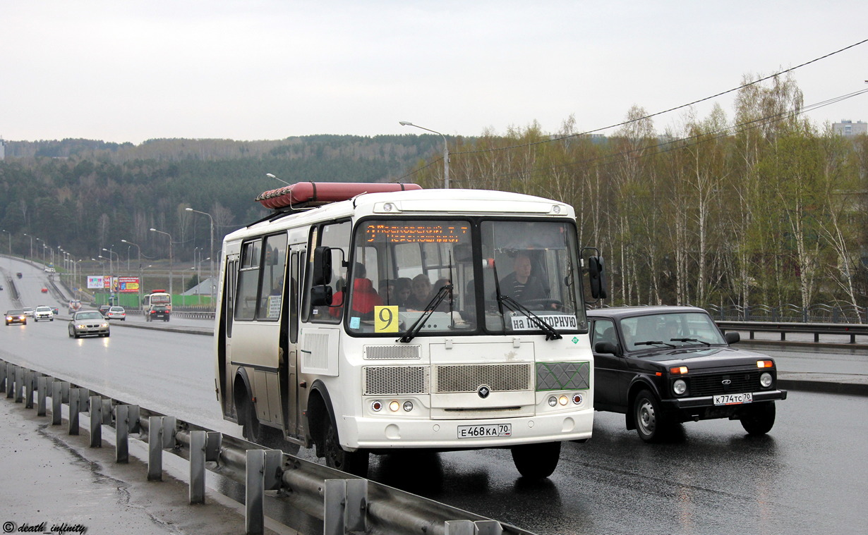 Томская область, ПАЗ-32054 № Е 468 КА 70