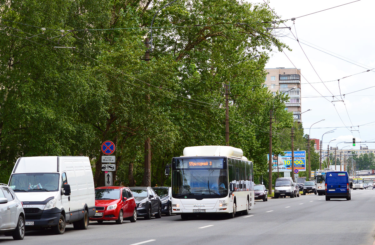 Санкт-Петербург, MAN A21 Lion's City NL313 CNG № 7535