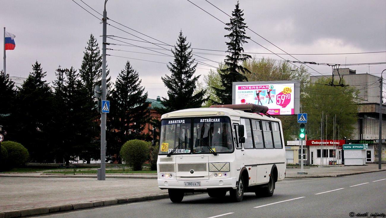 Томская область, ПАЗ-32054 № Е 380 ЕВ 70