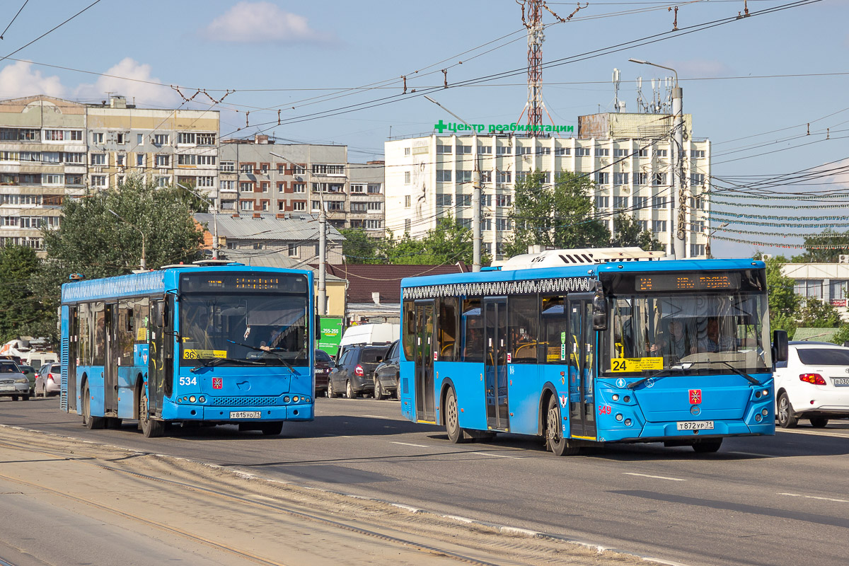 Тульская область, Волжанин-5270-20-06 "СитиРитм-12" № 534; Тульская область, ЛиАЗ-5292.65 № 549