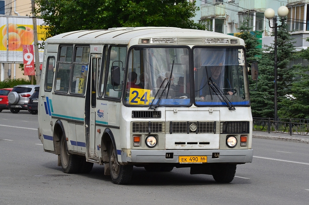 Свердловская область, ПАЗ-32053 № ЕК 490 66