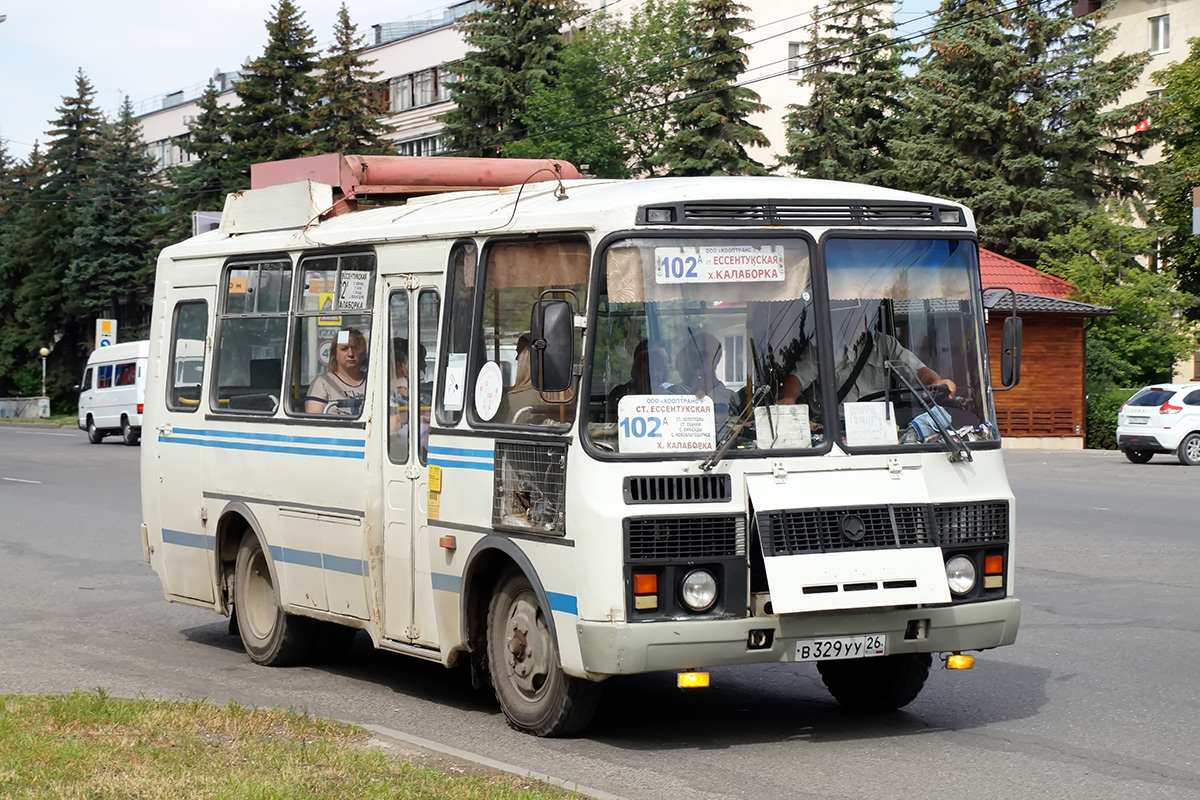 Ставропольский край, ПАЗ-32053 № В 329 УУ 26