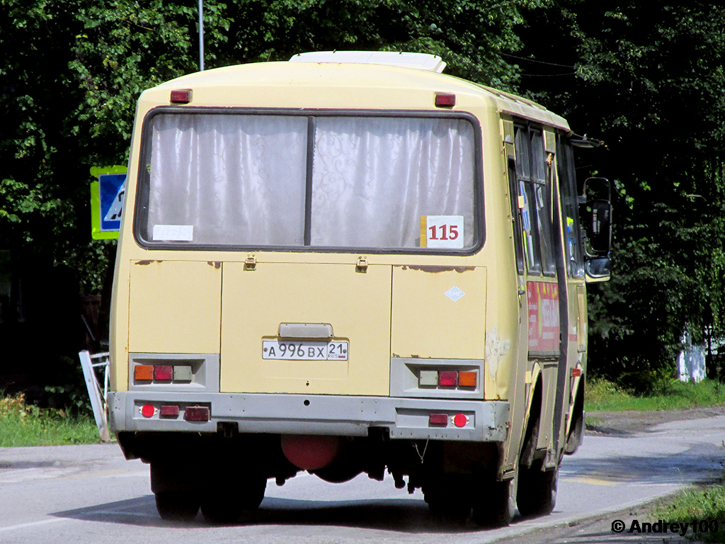 Чувашия, ПАЗ-32053 № А 996 ВХ 21