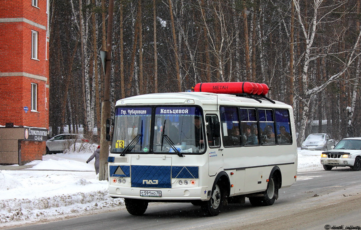 Томская область, ПАЗ-32054 № С 591 НО 70