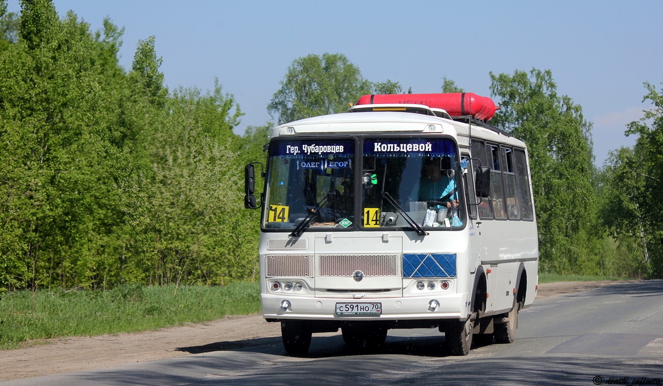 Томская область, ПАЗ-32054 № С 591 НО 70