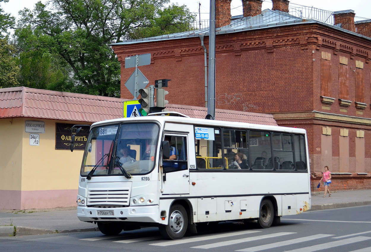 Санкт-Петербург, ПАЗ-320402-05 № 9205