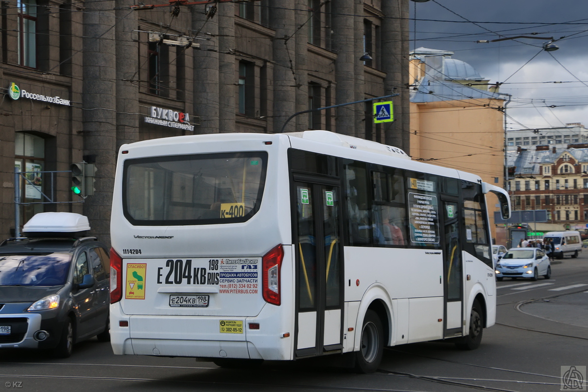 Санкт-Петербург, ПАЗ-320435-04 "Vector Next" № Е 204 КВ 198