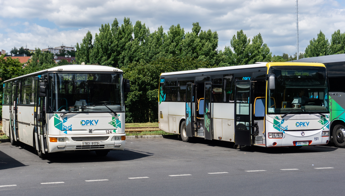 Чехия, Karosa C954E.1360 № 124; Чехия, Irisbus Crossway 10.6M № 151