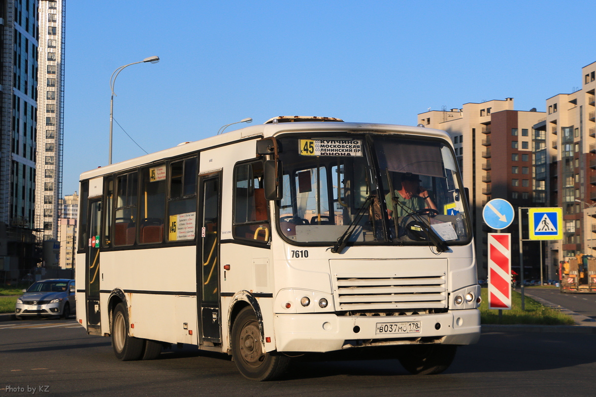 Санкт-Петербург, ПАЗ-320412-05 № 7610