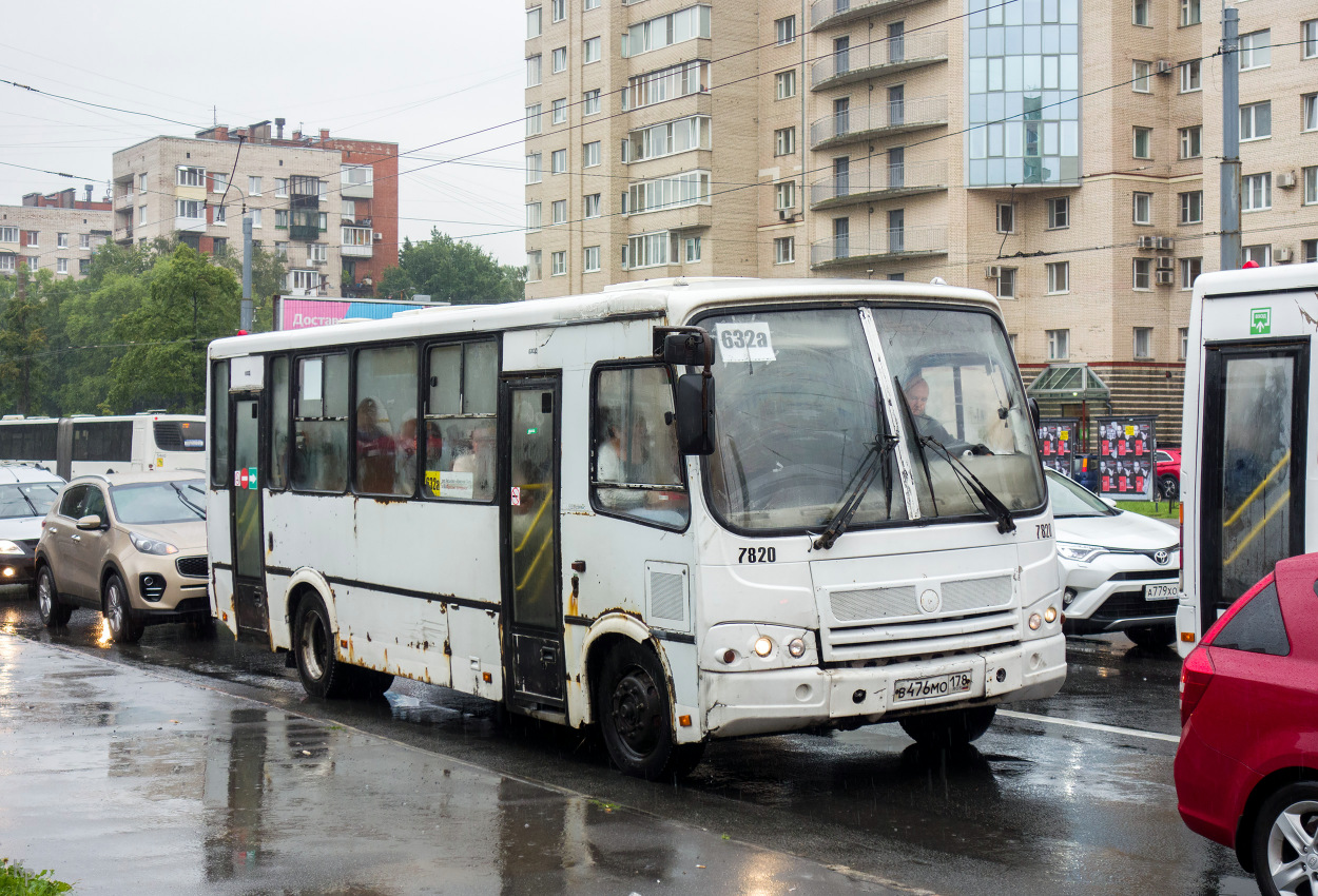 Санкт-Петербург, ПАЗ-320412-05 № 7820