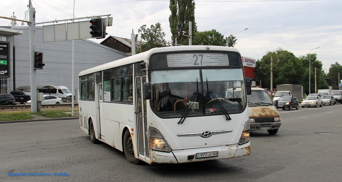 Алматы, Hyundai New Super AeroCity 1F/L № 977 LE 02