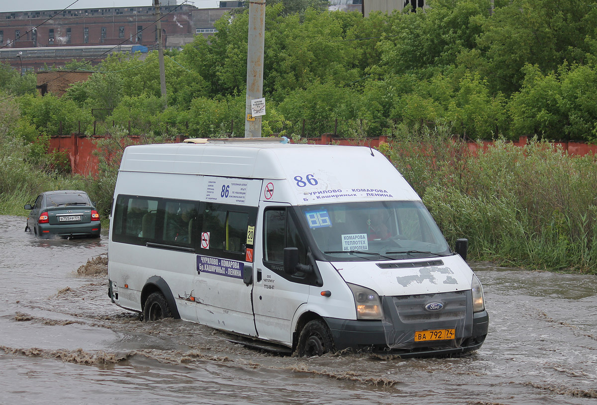 Челябинская область, Нижегородец-222702 (Ford Transit) № ВА 792 74