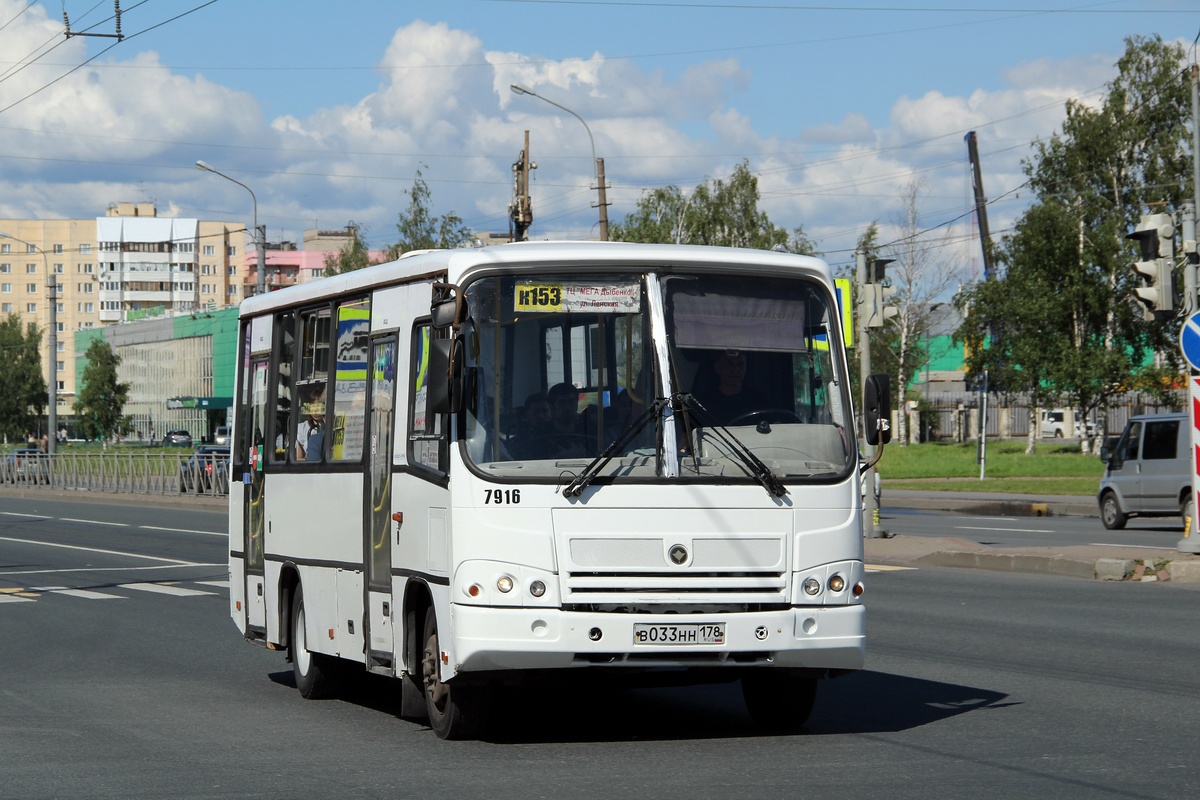 Санкт-Петербург, ПАЗ-320402-05 № 7916