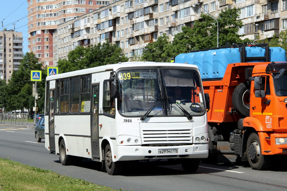 Санкт-Петербург, ПАЗ-320412-05 № 7664