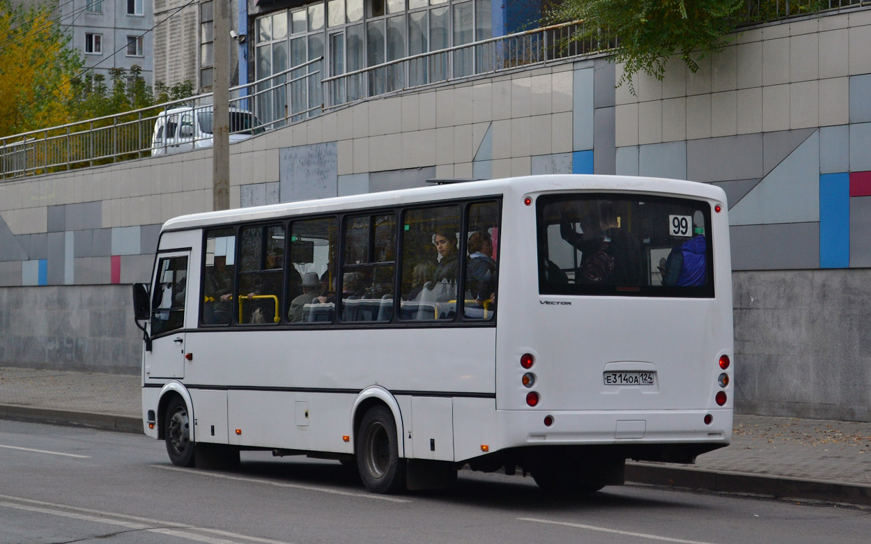 Krasnoyarsk region, PAZ-320412-04 "Vector" # Е 314 ОА 124