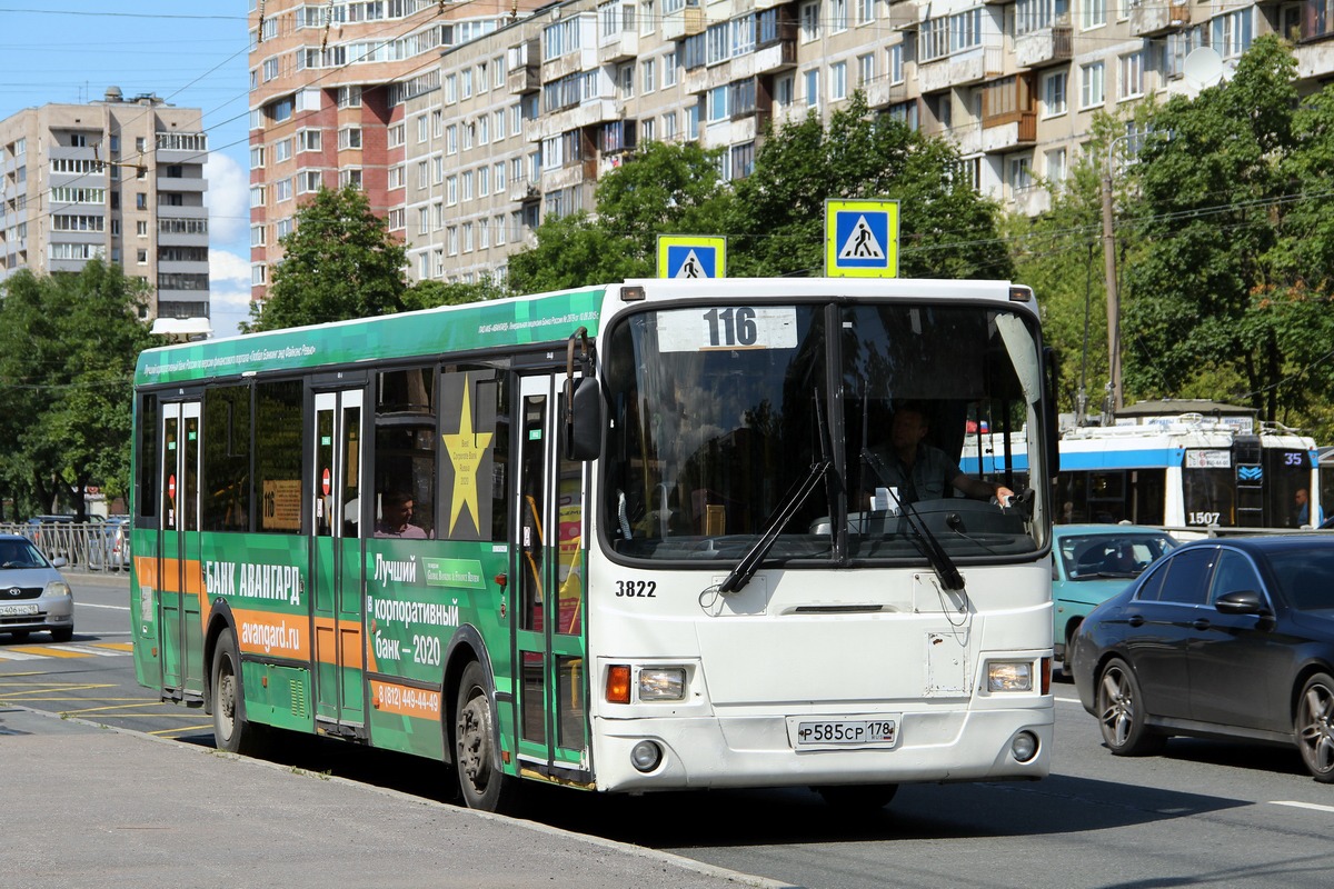 Санкт-Петербург, ЛиАЗ-5293.60 № 3822