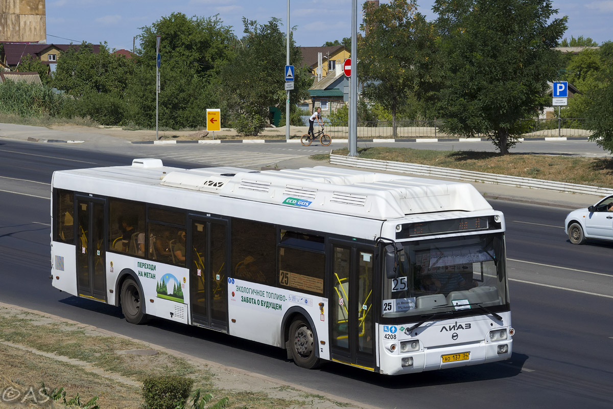 Волгоградская область, ЛиАЗ-5292.67 (CNG) № 4208