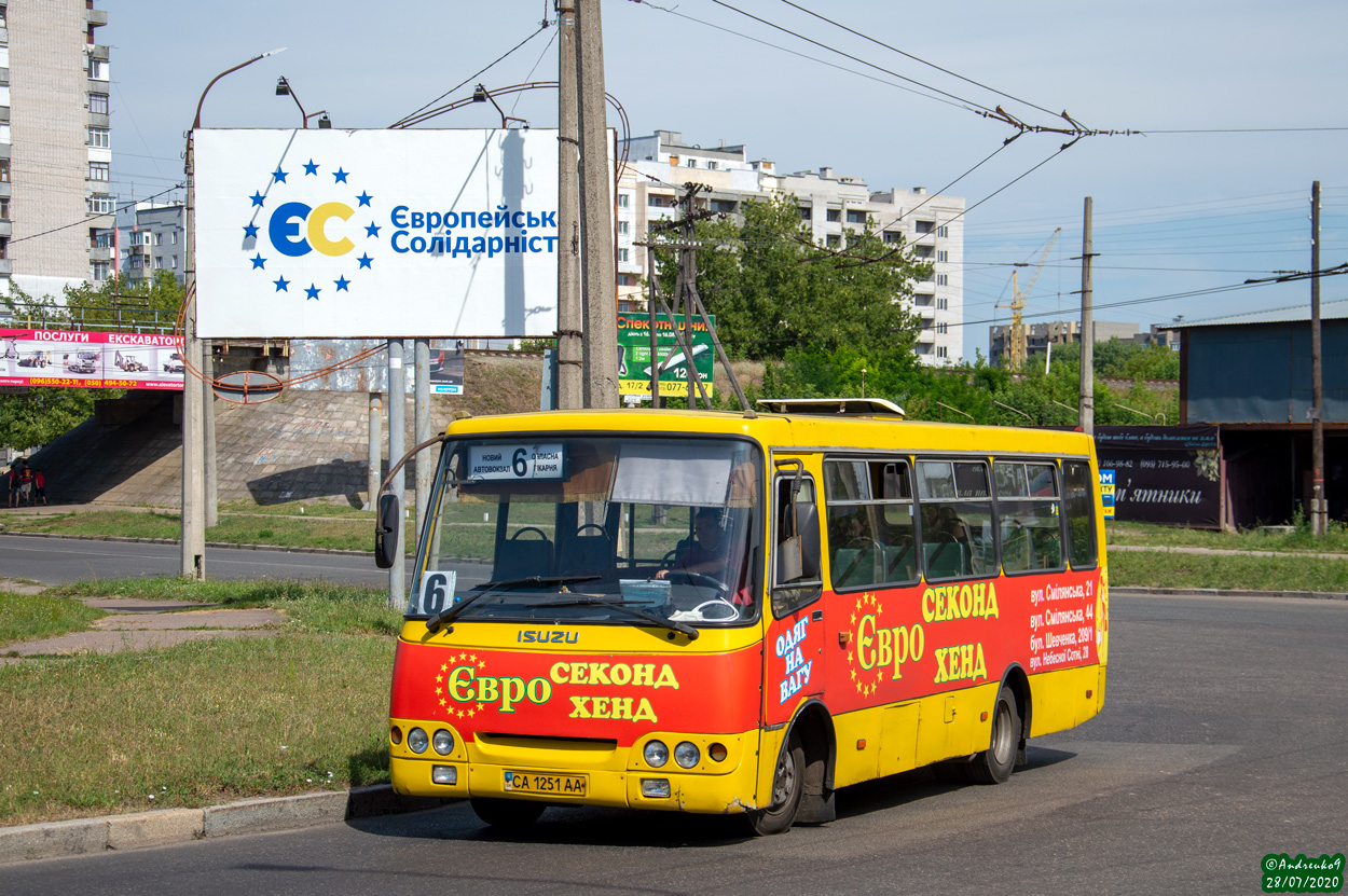 Черкасская область, Богдан А09202 (ЛуАЗ) № CA 1251 AA