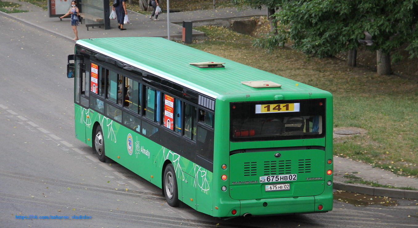 Алматы, Yutong ZK6118HGA № 675 HB 02