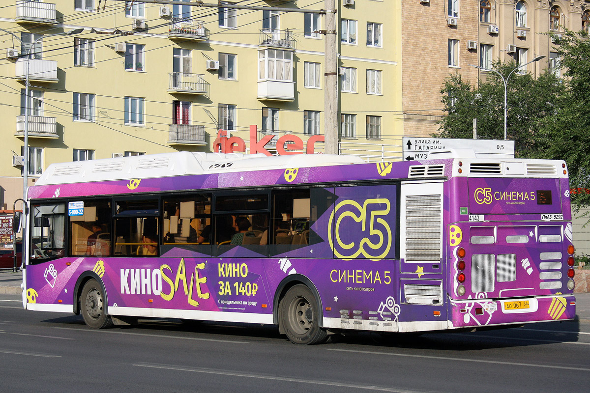 Волгоградская область, ЛиАЗ-5292.67 (CNG) № 4143