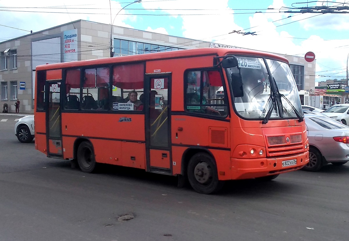 Вологодская область, ПАЗ-320402-05 № Е 822 ХХ 35 — Фото — Автобусный  транспорт