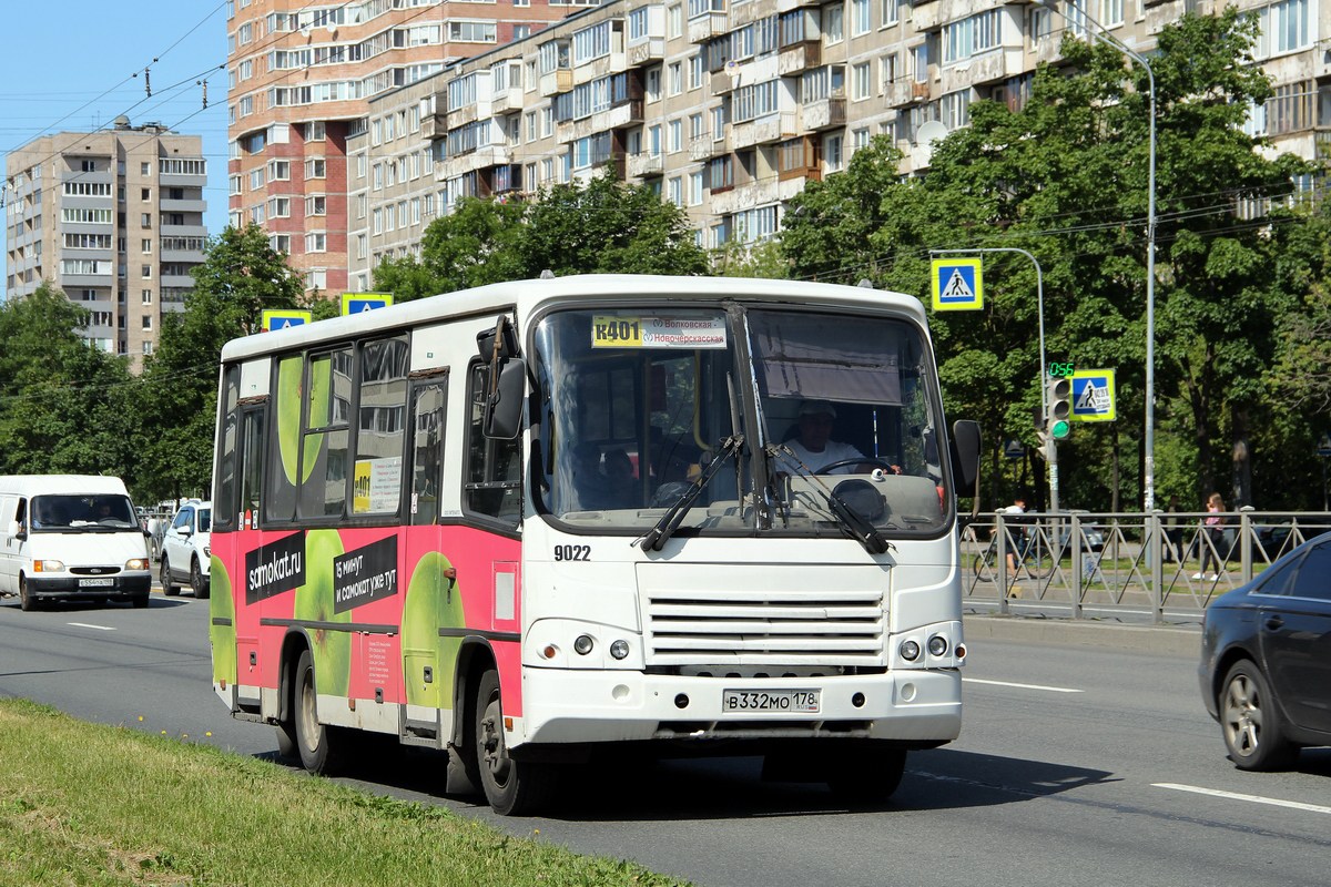 Санкт-Петербург, ПАЗ-320402-05 № 9022