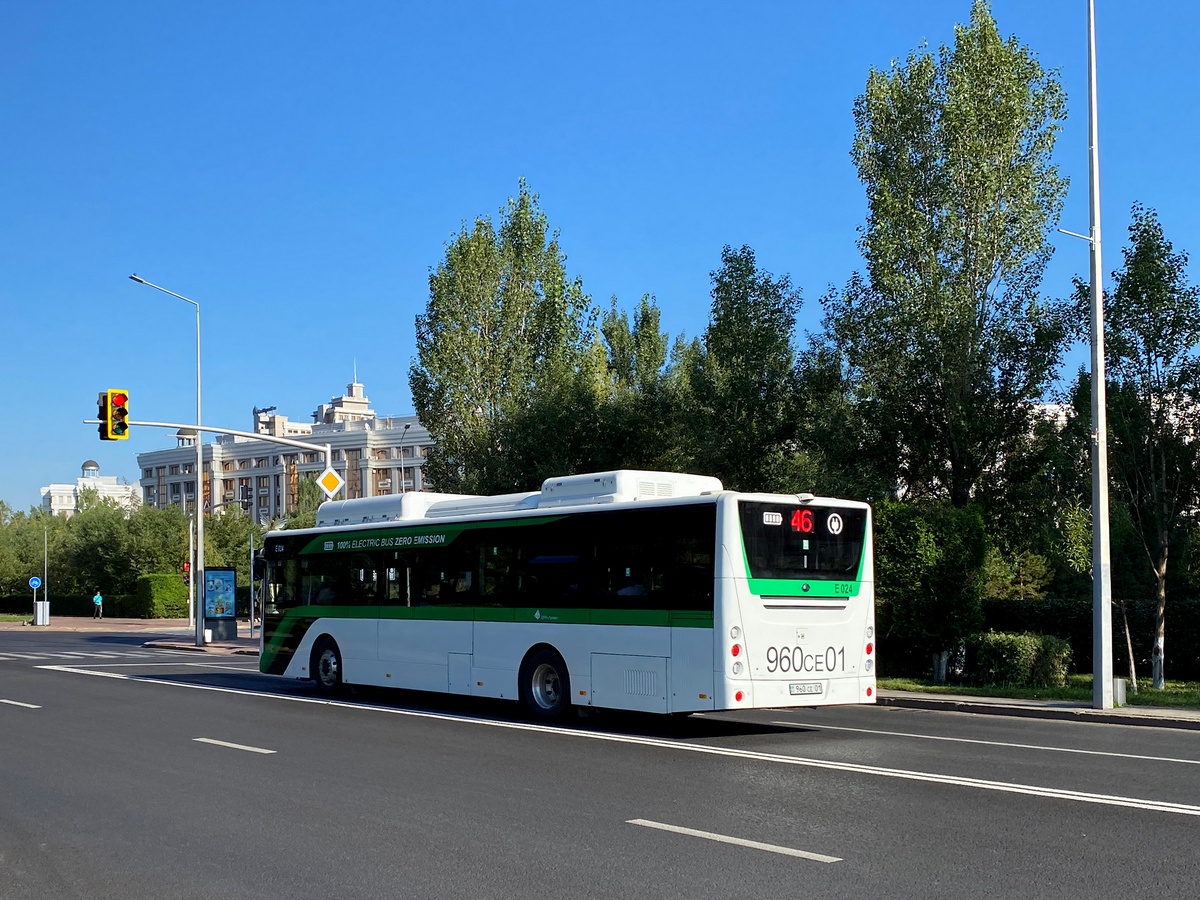 Астана, Yutong E12 (ZK6128BEVG) (СарыаркаАвтоПром) № E024