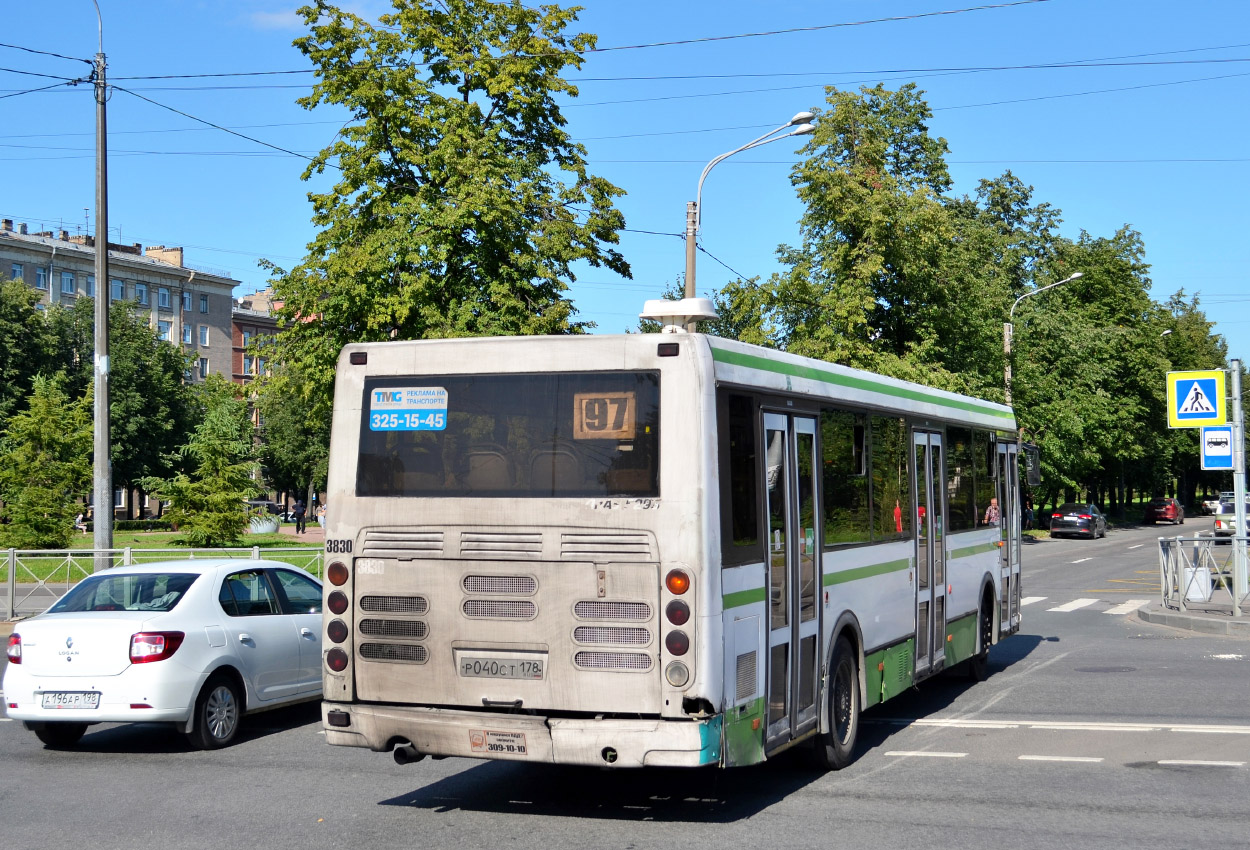 Санкт-Петербург, ЛиАЗ-5293.60 № 3830