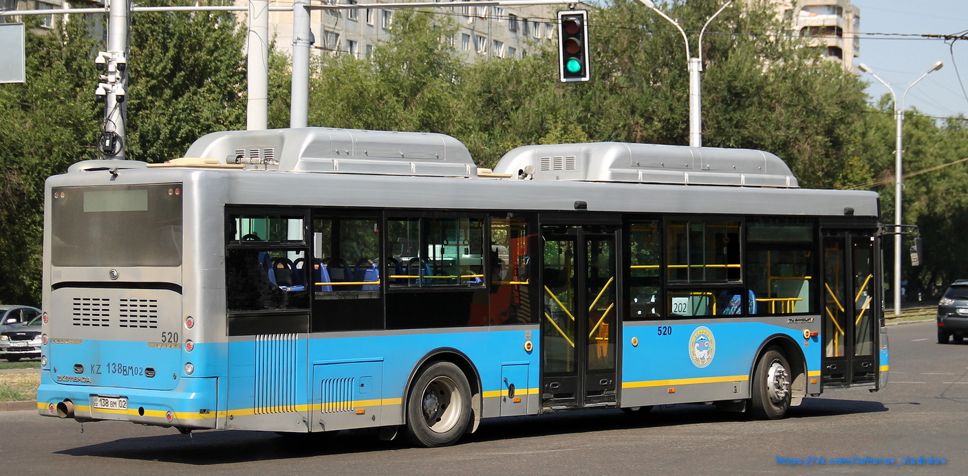 Алматы, Yutong ZK6118HGA № 520