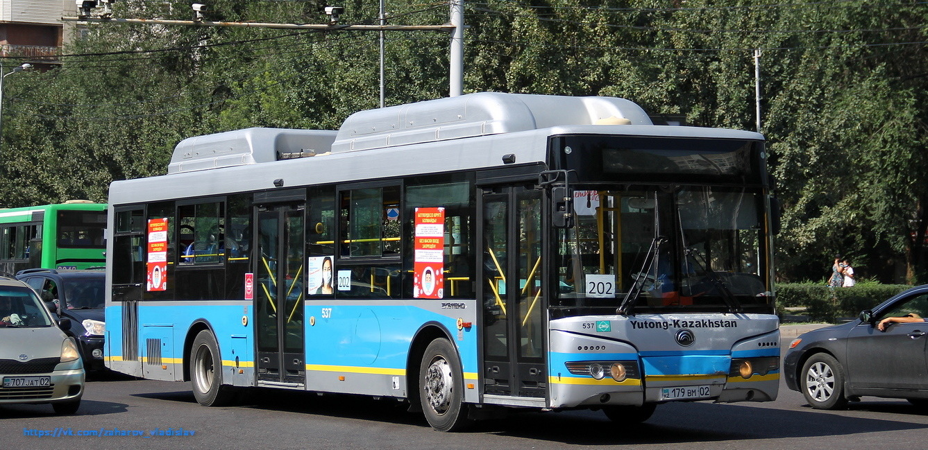 Almaty, Yutong ZK6118HGA Nr. 537