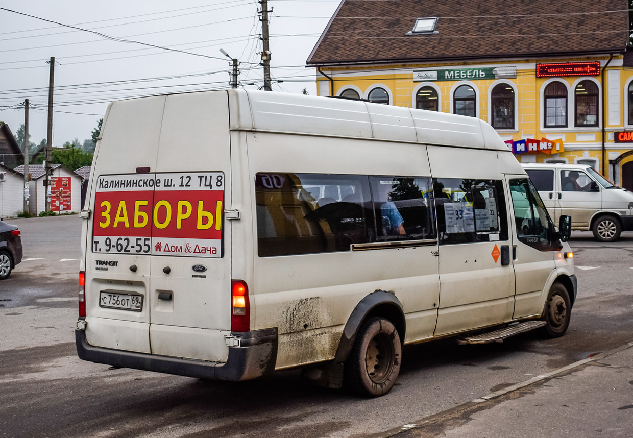 Тверская область, Нижегородец-222709 (Ford Transit) № С 756 ОТ 69 — Фото —  Автобусный транспорт