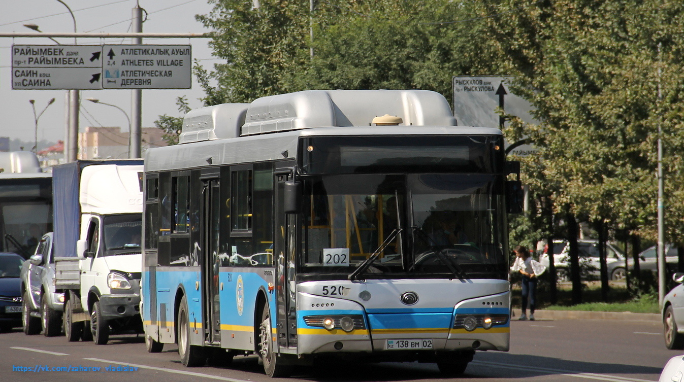 Алматы, Yutong ZK6118HGA № 520