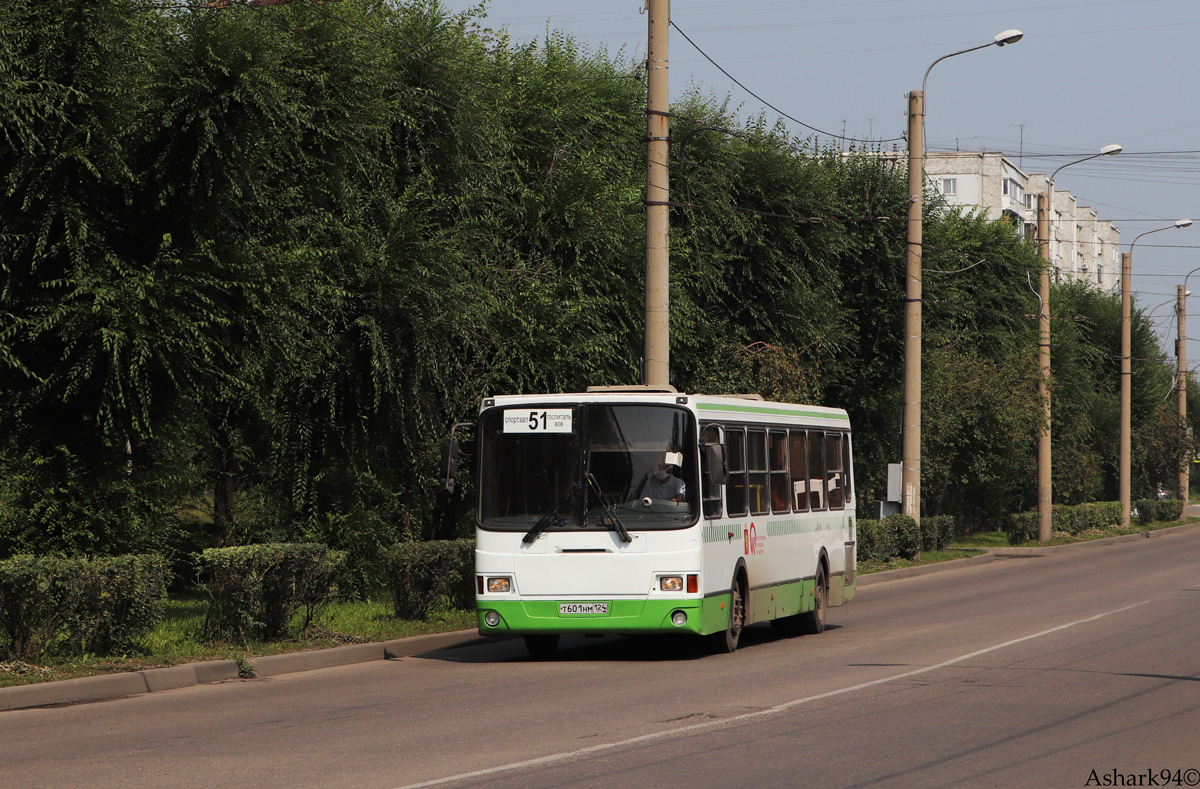 Region Krasnojarsk, LiAZ-5256.26 Nr. Т 601 НМ 124