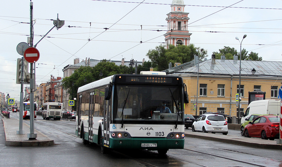 Санкт-Петербург, ЛиАЗ-5292.60 № 1103