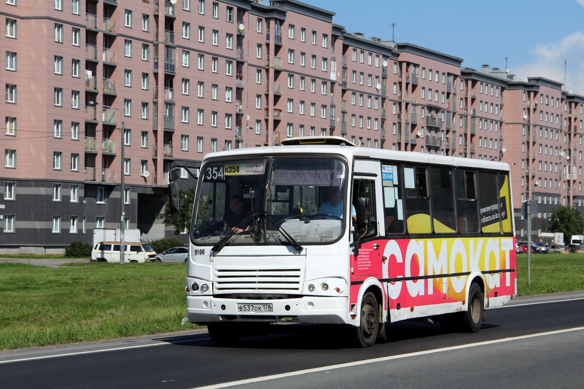 Санкт-Петербург, ПАЗ-320412-05 № 9100