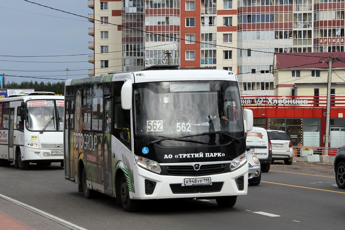 Санкт-Пецярбург, ПАЗ-320435-04 "Vector Next" № А 948 УР 198