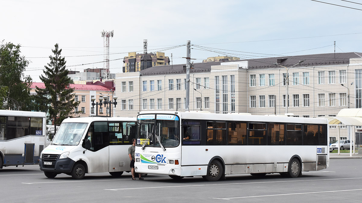 Omsk region, LiAZ-5256.53 Nr. 974; Omsk region — Bus stops