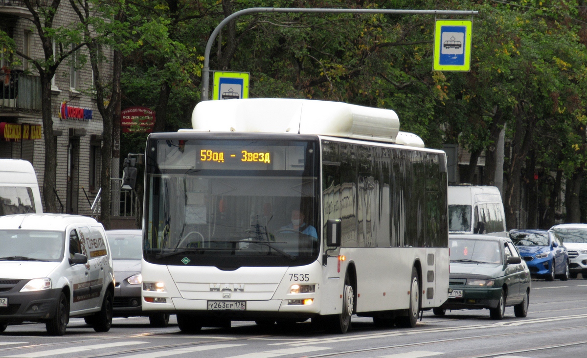 Санкт-Петербург, MAN A21 Lion's City NL313 CNG № 7535