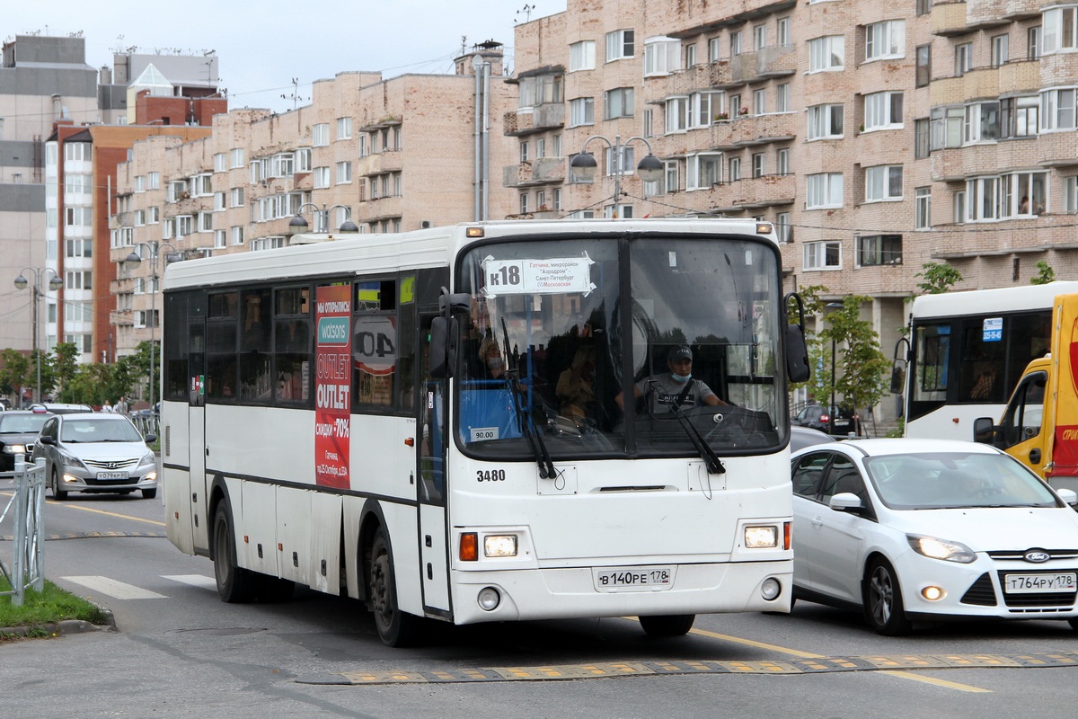 Санкт-Петербург, ЛиАЗ-5256.58 № 3480