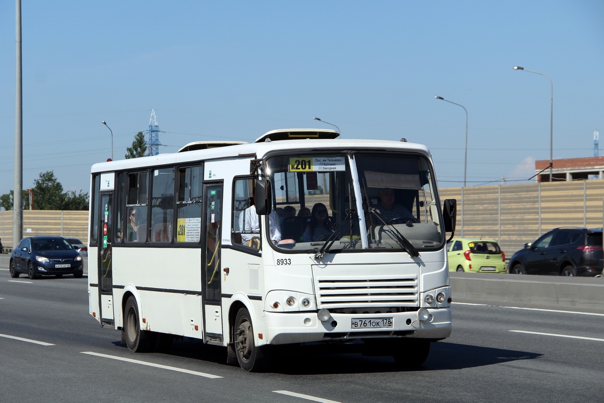 Санкт-Петербург, ПАЗ-320412-05 № 8933